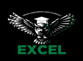  excel logo on black background
